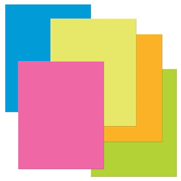 UCreate Premium Coated Poster Board, 5 Colors, 22 x 28, PK25